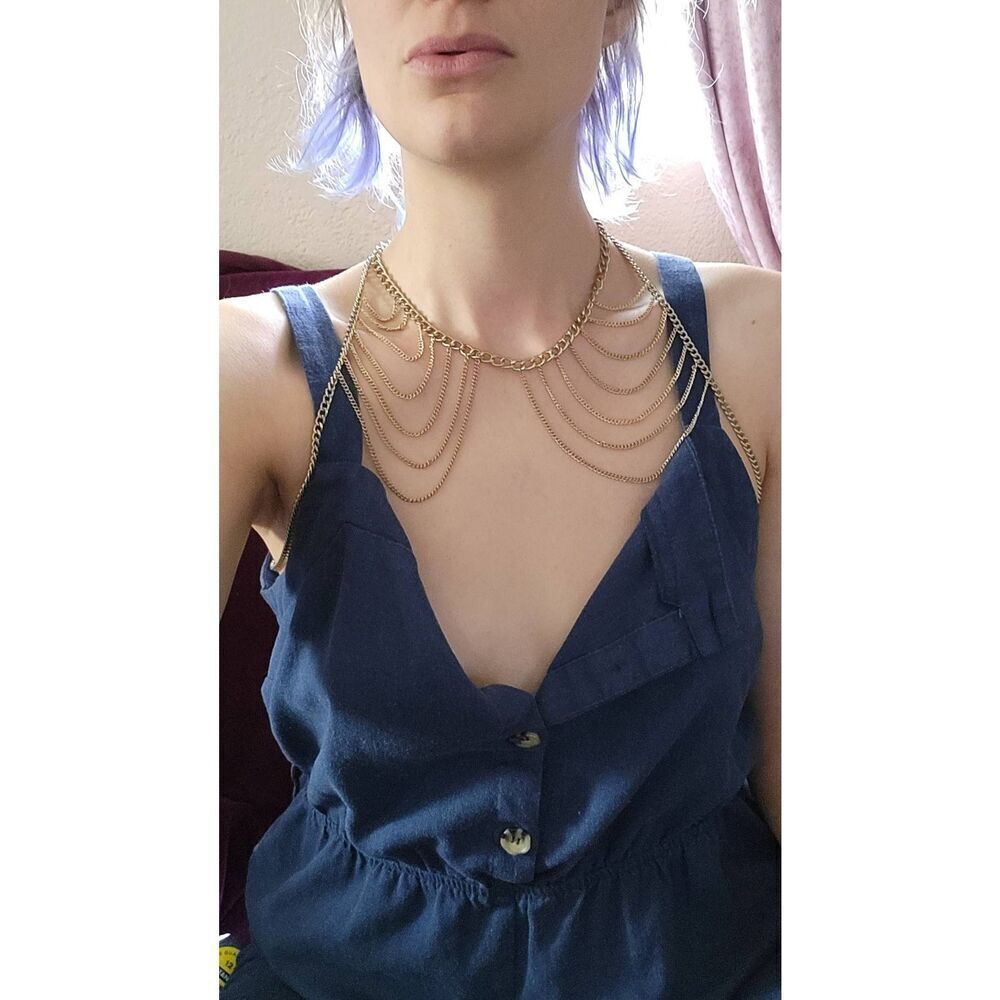 Multistrand Bodychain Shoulder Piece